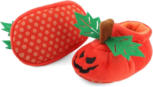 Miniatura 4 de ESTAMICO Baby Boots Infant BoysGirls Halloween Pumpkin Santa Bootie Newborn Soft Soles Infant Crib Shoes