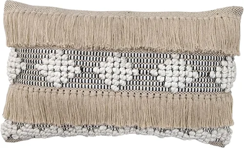 Miniatura 11 de Trade Star Funda de almohada 100 % algodón, altamente duradera, de alta calidad, para sofá, funda de almohada lumbar moderna y bohemia copetuda