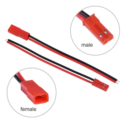 Miniatura 4 de eBoot 20 pares de conectores de enchufe de 22 AWG, 2 pines, macho y hembra, cable para tira de lámpara LED, batería de juguetes a control remoto, 4