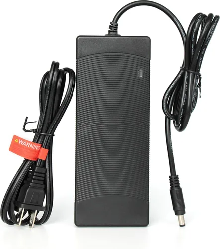Miniatura 2 de Cargador de scooter eléctrico Ebike de 54.6 V 2 A para batería de litio de 48 V, 5 enchufes adaptadores, cargador de repuesto rápido compatible