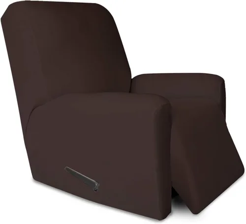 PureFit - Funda superelástica con bolsillo p/protección de sofá/sillón - Suave cubierta de elastano antideslizante, lavable, c/base elástica, apta