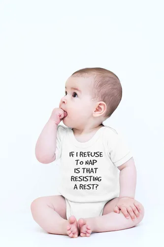 Miniatura 18 de CBTwear If I Nap Is That Resisting Baby Bodysuit Adorable Boy Girl Romper Ropa