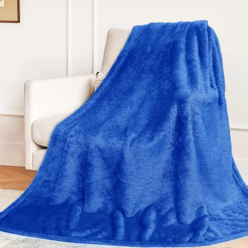 Miniatura 18 de Manta de forro polar púrpura tipo cobija - Manta de 300 GSM para sofá, cama, suave, ligera, mullida, acogedora, mantas de microfibra y cobijas