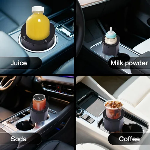 Miniatura 6 de Smart 2 en 1 calentador de taza de coche enfriador de taza de viaje calentada, control de temperatura, calentador de café de coche taza de café