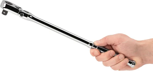 Miniatura 6 de TEKTON Trinquete largo de liberación rápida con cabezal flexible de 1/2 pulgada de impulso x 14 pulgadas SRH31214