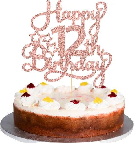 Miniatura 10 de 1 paquete de decoración de pastel de feliz 15 cumpleaños, topper de pastel dorado con purpurina Mis Quince 15, saludos a 15 años, adorno de pastel