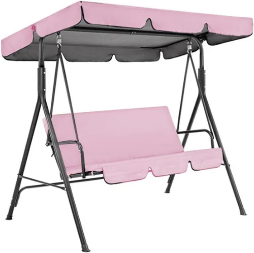 Miniatura 11 de KYOFIS Toldo de columpio para porche, cubierta de repuesto para toldo de columpio, impermeable, resistente al viento, anti-UV, resistente, tela