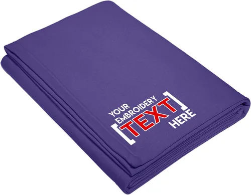 Miniatura 9 de Printualist Manta de forro polar personalizada, jaspeado atlético, añade tu nombre bordado, manta de recuerdo personalizada para inauguración