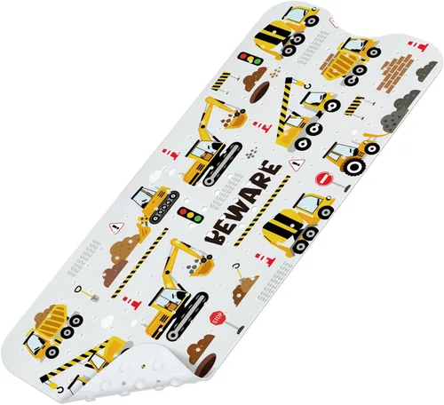 Miniatura 11 de SHUCHING Tapete de baño para bebé antideslizante de 40 x 16 pulgadas, tapete de baño para niños, sin moho, tapete de ducha antideslizante para baño