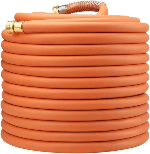 Miniatura 18 de Wiseflow Leader Hose Manguera de agua resistente de 3 x 5/8 pulgadas con accesorios de latón macho a hembra, extensor de manguera corta para carrete