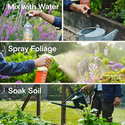 Miniatura 9 de Insecticida y fungicida orgánico para plantas, protección interior/exterior para controlar el mildiú polvoriento, ácaros, pulgones, moscas blancas