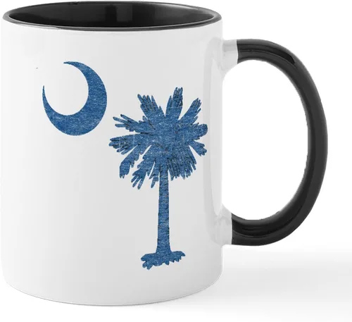 Miniatura 15 de CafePress Taza de café de cerámica de 11 oz (11.0 fl oz) de la bandera de Carolina del Sur Taza con la bandera de Carolina del Sur