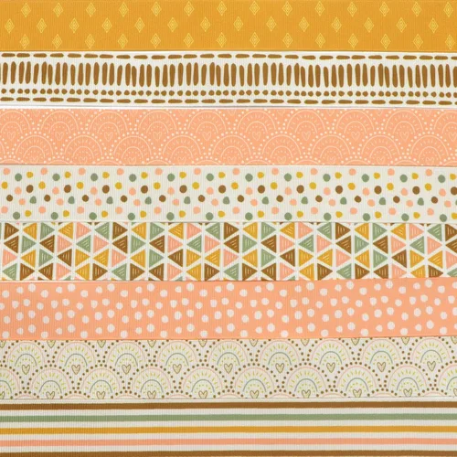 Miniatura 5 de David accessories Cinta de cinta de rayas de puntos de 1 pulgada de ancho x 40 yardas en total, 8 rollos de 5 yardas para bricolaje hecha a mano