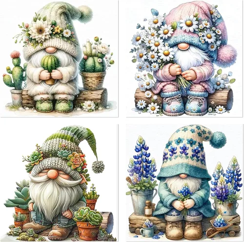 Miniatura 27 de Meothan Paquete de 6 Kits de Pintura de Diamantes Paisaje Lunar Kits de Arte de Diamantes para Adultos Principiantes, Pintura de Taladro Redondo