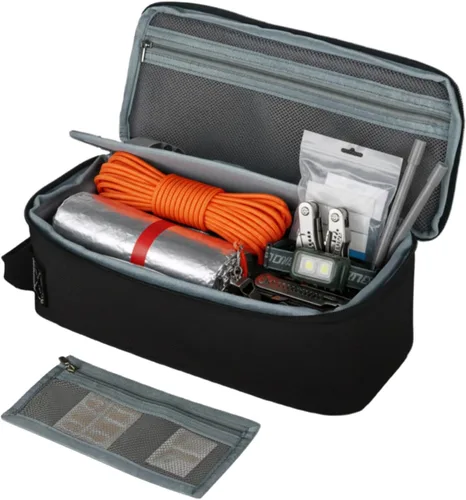 Miniatura 3 de LAKE OF FIRE Bolsa de herramientas pequeña de 12.6 pulgadas para hombres con múltiples bolsillos, organizador de bolsa de herramientas resistente al