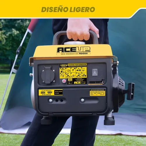 Miniatura 3 de Aceup Energy - Generador a gasolina de 1000 W, pequeño, portátil, para campamento, ultraligero, cumple con las normativas de la EPA y la CARB