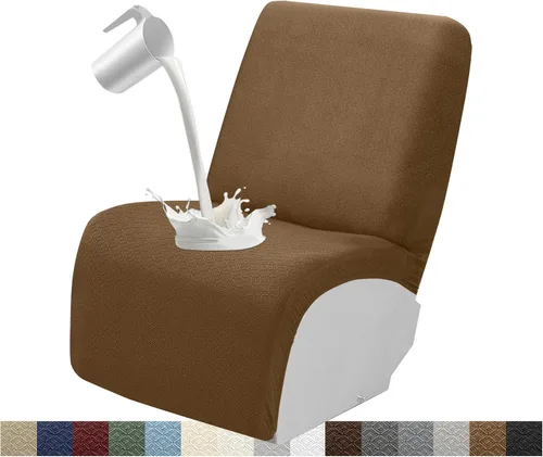 Miniatura 39 de Fundas impermeables de sofá reclinable modular para sofás reclinables, lavable en forma de L, para perros, fundas elásticas para sofá reclinable