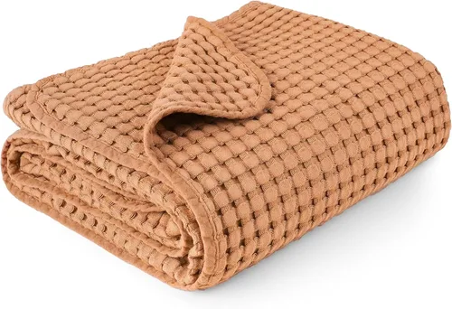 Miniatura 11 de Konssy Manta de Bebé de Gofre - Suave y Acogedora Manta de Arrullo para Guardería, Manta Ligera para Niños Pequeños para Niños y Niñas, Ideal