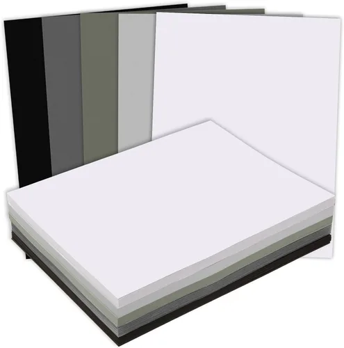 Miniatura 9 de MixTeach 240 hojas de papel de cartulina azul surtido 8.5 x 11" de grosor medio 180gsm/65lb papel kraft imprimible para álbumes de recortes
