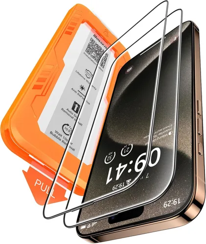 Miniatura 17 de BossKiss Protector de pantalla para iPhone 11/iPhone XR, dureza TOP 9H de grado militar a prueba de roturas, vidrio templado HD, cobertura completa
