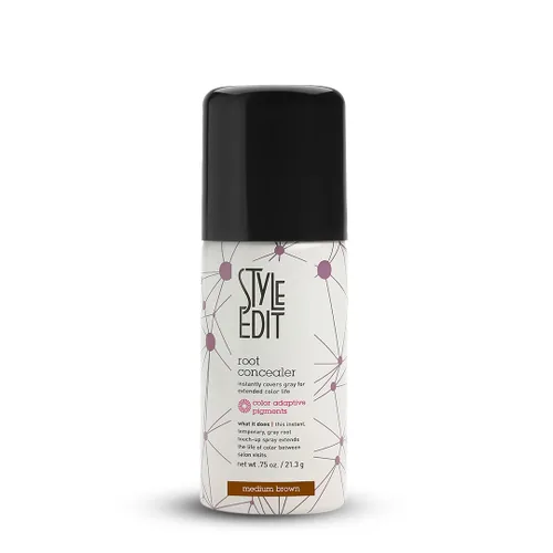 Miniatura 11 de Style Edit Spray de retoque de raíz para cabello castaño claro, cubre el color del cabello para cobertura de cabello gris, tinte temporal