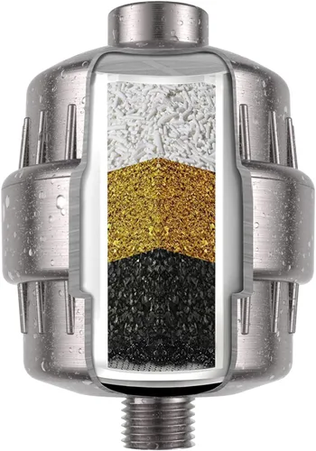 Miniatura 12 de Filtro de ducha de 15 etapas - Filtro para cabezal de ducha - Filtro de agua dura bwdm, elimina el cloro, metales pesados y otras impurezas, Cromo