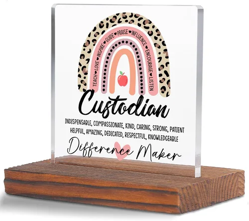 Miniatura 12 de Letrero decorativo de escritorio transparente para después de la escuela, regalo de agradecimiento para mujeres y hombres, regalos de agradecimiento