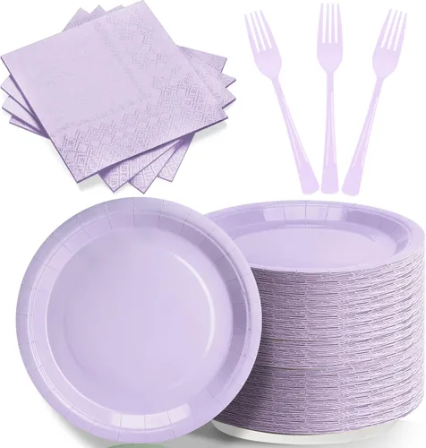 Miniatura 12 de Platos y servilletas de papel negro para fiestas, platos de postre de 50 x 7 pulgadas, servilletas de 50 x 5 pulgadas y tenedores de 50 x 7.08