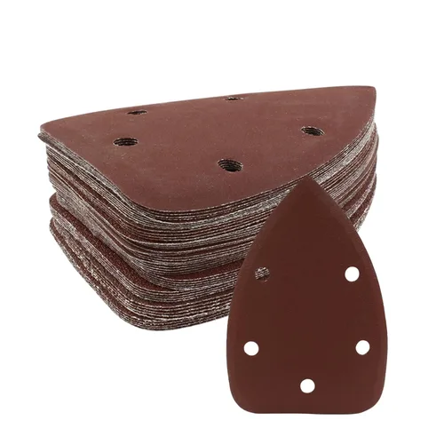 Miniatura 22 de 25 Piezas Papel de Lijado para Detalle de Ratón 40 Grano 5 Agujeros Hojas de Lijado para Ratón con Gancho y Bucle Almohadillas de Lijado para 140mm