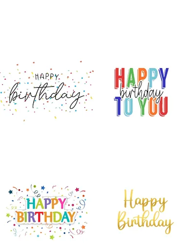 Miniatura 7 de Caja de cumpleaños con kit de tarta de taza, velas de fiesta, confeti y golosinas festivas, juego de regalo completo con tarjeta, mentas