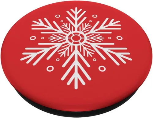Miniatura 2 de Lindos copos de nieve blancos - PopSockets PopSockets estándar PopGrip de Navidad