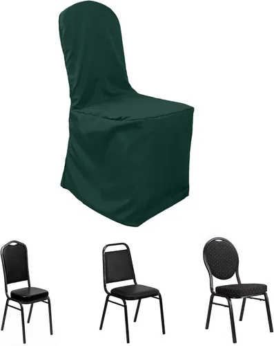 Miniatura 17 de Balsa Circle 10 fundas de poliéster negro para sillas de banquetes para fiestas, bodas, ropa de cama, decoración, comedor, ceremonia, recepción