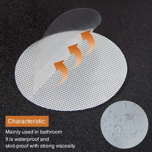 Miniatura 2 de Secopad 24 PCS Calcomanías Originales Antideslizantes para Bañera, Seguridad para Bañeras y Duchas, Bandas Antideslizantes Adhesivas, Raspador
