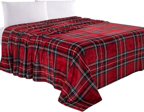 Miniatura 19 de Elegant Comfort Manta de Lujo con Sensación de Terciopelo, Manta Ligera para Todas las Estaciones, Ultra Suave, de Felpa de Forro Polar de Franela