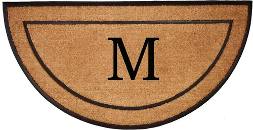 Miniatura 12 de Home & More Calloway Mills - Felpudo con monograma de medio círculo, letra (M, 24 x 36 pulgadas)