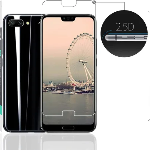 Miniatura 2 de Ibywind Protector de pantalla para Honor 10, paquete de 2 + 1 película trasera, vidrio templado 9H, transparente HD, resistente a los arañazos, sin
