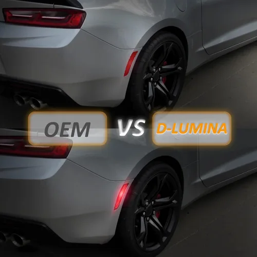 Miniatura 3 de D-Lumina Luces LED ahumadas laterales compatibles con Chevy Camaro 2016 2017 2018 2019 2020 2021 2022, Cadillac CTS 2014 en adelante, Cadillac ATS