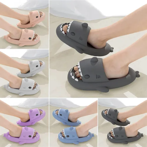 Miniatura 5 de MUMIK Sandalias de tiburón para niños, pantuflas de tiburón mejoradas, sandalias de tiburón en la nube, antideslizantes, suela gruesa, cómodas