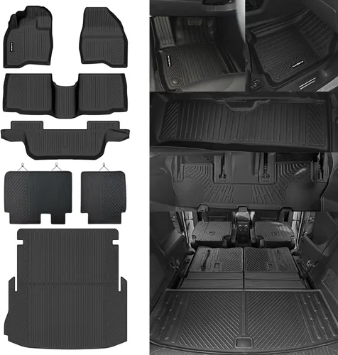 Miniatura 18 de Alfombrillas de piso Naibeve para Ford Edge 2015 2016 2017 2018 2019 2020 2021 2022 2023 2024 2025 - Ajuste personalizado para todo clima