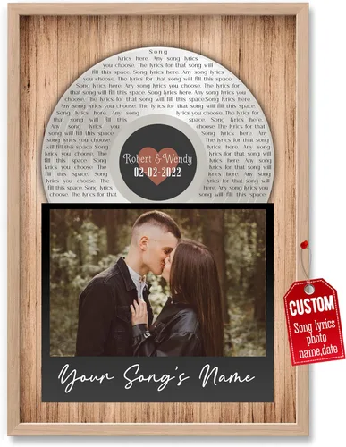 Miniatura 23 de H-DEWALL Póster personalizado de letras de canciones, regalos para marido, foto inspiradora, arte de pared, decoración de casa, sala de estar