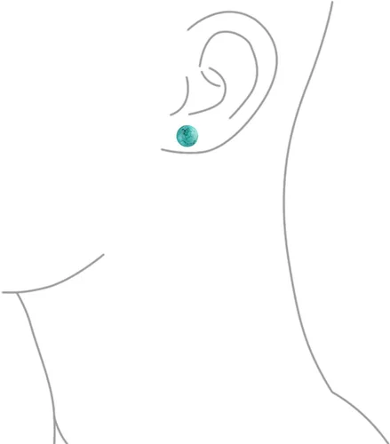 Miniatura 8 de Aretes grandes de plata de ley 925 con piedras preciosas naturales de 0.394 pulgadas para mujeres y adolescentes, variedad de piedras de nacimiento