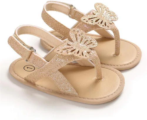 Miniatura 4 de COSANKIM Sandalias de verano para bebés y niñas con suela suave de flores, zapatos de vestir para cuna, recién nacidos, para recién nacidos