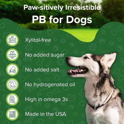 Miniatura 4 de Mantequilla de maní natural segura para perros, golosinas 100% saludables para perros, sin azúcar, sin xilitol, apoyo digestivo, mantequilla de maní