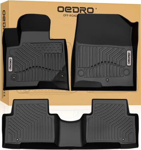 OEDRO Alfombrillas para Hyundai Santa Fe GLS/Limited/Limited Ultimate/SE/SE Ultimate y Santa Fe Sport Base/2.0T/2.0T Ultimate de 5 plazas TPE para