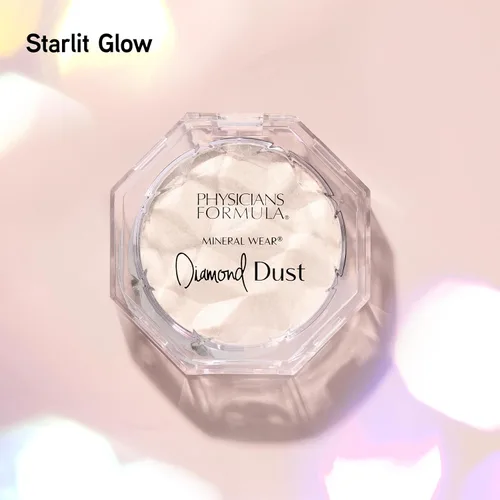 Miniatura 7 de Physicians Formula Polvo Mineral Diamond Dust Starlit Glow, Polvo Fijador Translúcido de Maquillaje, Polvo de Acabado para el Rostro, Belleza Brillo