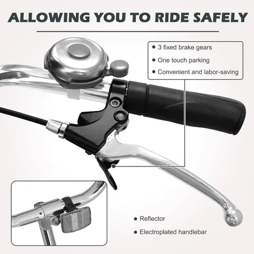 Miniatura 3 de ABORON Triciclo para adultos, bicicleta de 3 ruedas para adultos, triciclo para adultos, llantas de doble pared, triciclo para mujeres y hombres