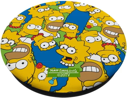 Miniatura 2 de The Simpsons Homer Marge Bart Lisa Maggie Print PopSockets Standard PopGrip