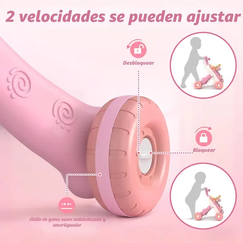Miniatura 5 de QDRAGON Andador de bebé 3 en 1 y centro de actividades para niñas, aprendiendo a caminar, sentarse a pararse, juguetes educativos tempranos