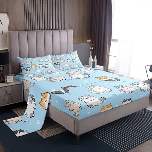 Miniatura 38 de Erosebridal Groovy Flower Sábanas de Cama Fiesta de los 70s Juegos de Sábanas Tamaño Individual Sábanas Florales Arcoíris Juegos de Sábanas y Fundas