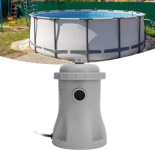 Miniatura 3 de Sistema eléctrico de bomba de filtro de piscina, bomba de filtro de agua reutilizable de bajo ruido con accesorios para bombas de piscina, cartucho